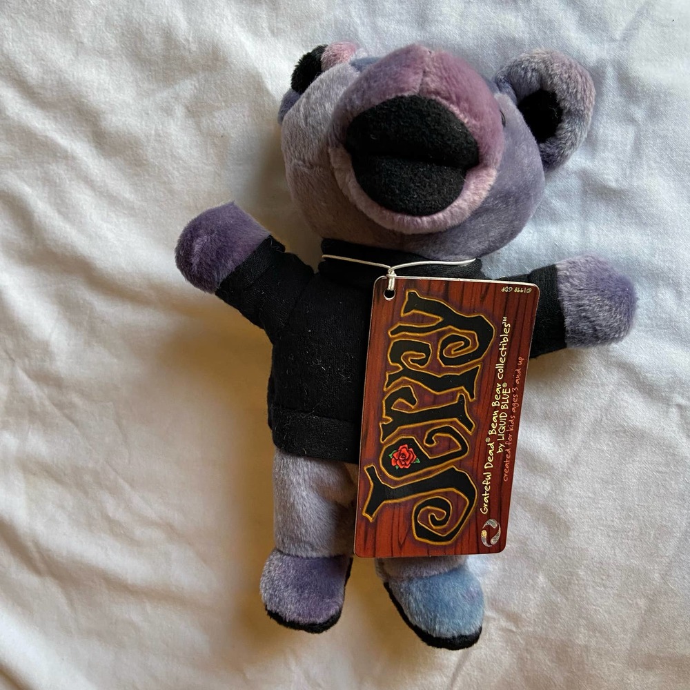Grateful Dead Jerry Bear Bean Liquid Blue Collectibles Vintage Rtd New Old Stock